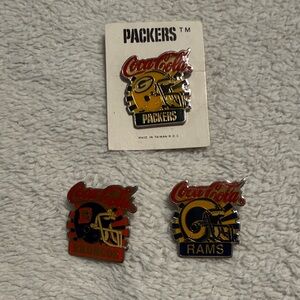 Coca-Cola collectible NFL Pins